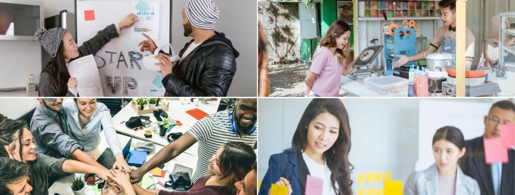 Entrepreneurs in Action Collage