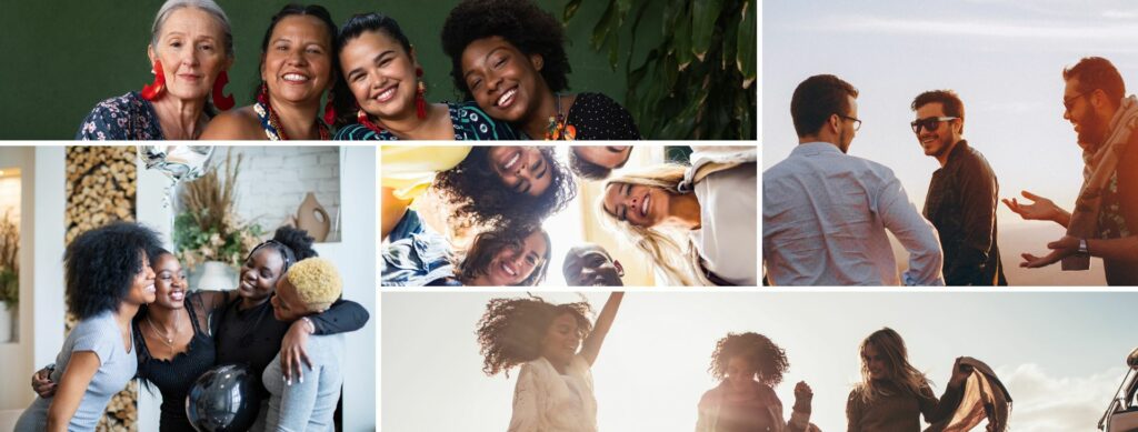 Collage of diverse faces representing unique identities within the Third Culture African community