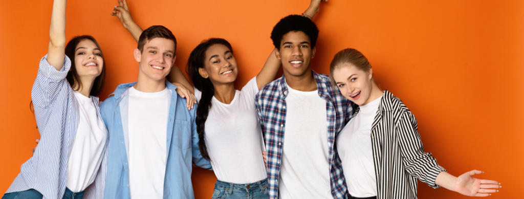 Diverse people embracing, symbolizing love stories with in the community