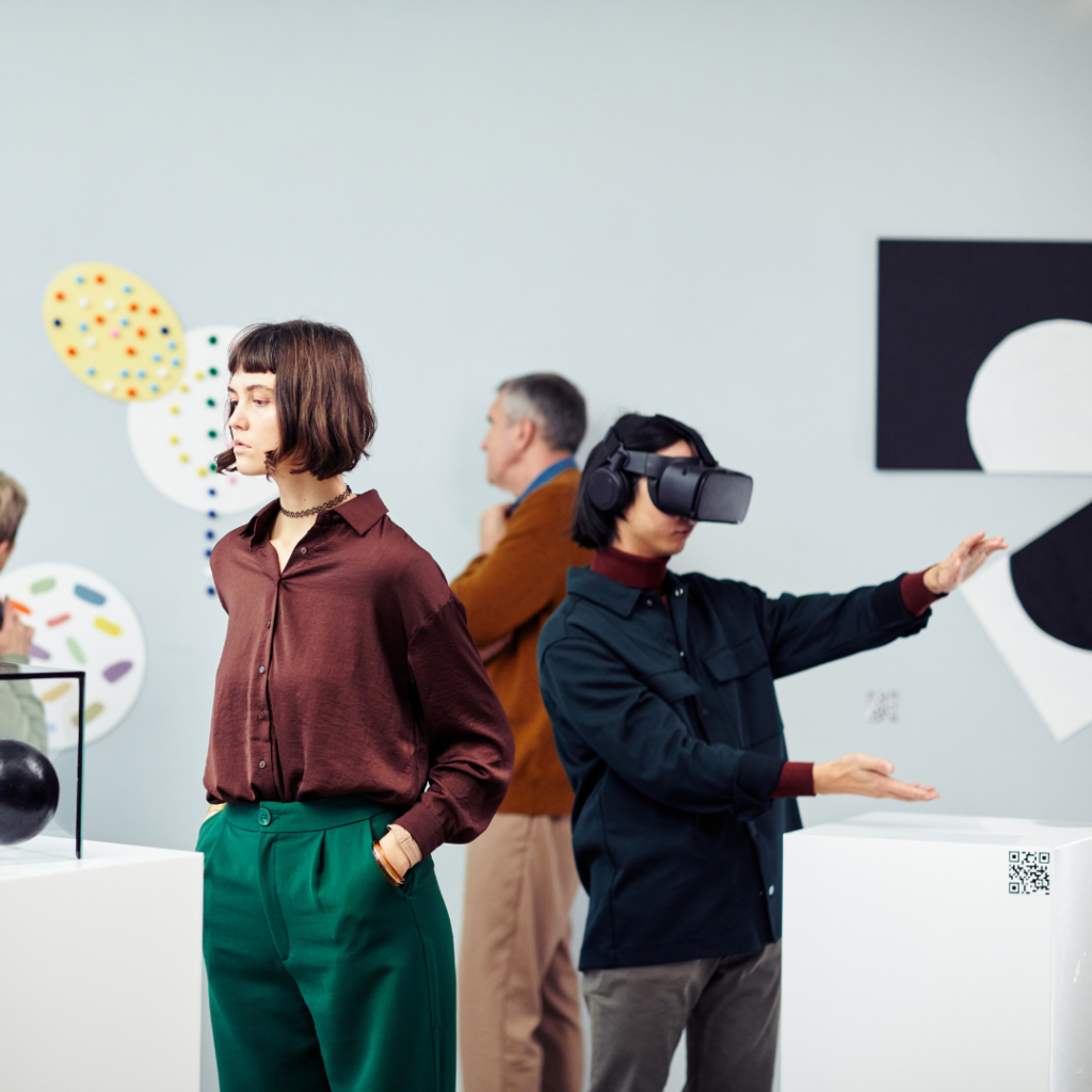 A digital art exhibition showcasing various cultural artworks from around the world and their spirit of artistic endeavours