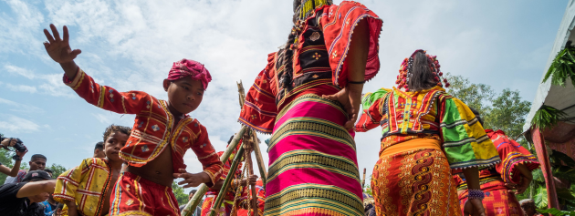 Global traditions: Cultural dance between young girls