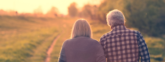 Life-changing journeys: Two people walking a path of life