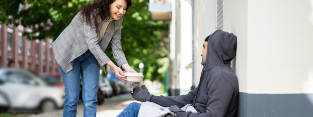 giving back experiences: Helping the needy on the street